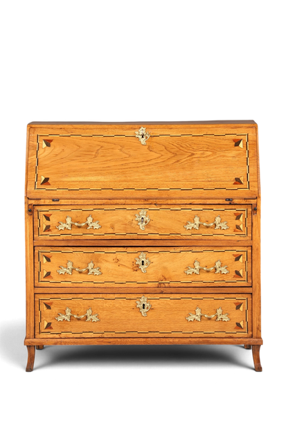 Original Barock Sekretär um 1800 Kommode Antik massiv Holz Schreibtisch Schreibkommode