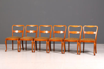 G367 Finish 6x Wunderschöne Chippendale Stühle Barock Stil Stuhlset Polsterstuhl Set Küchenstühle Esszimmer Stühle (Kopie)