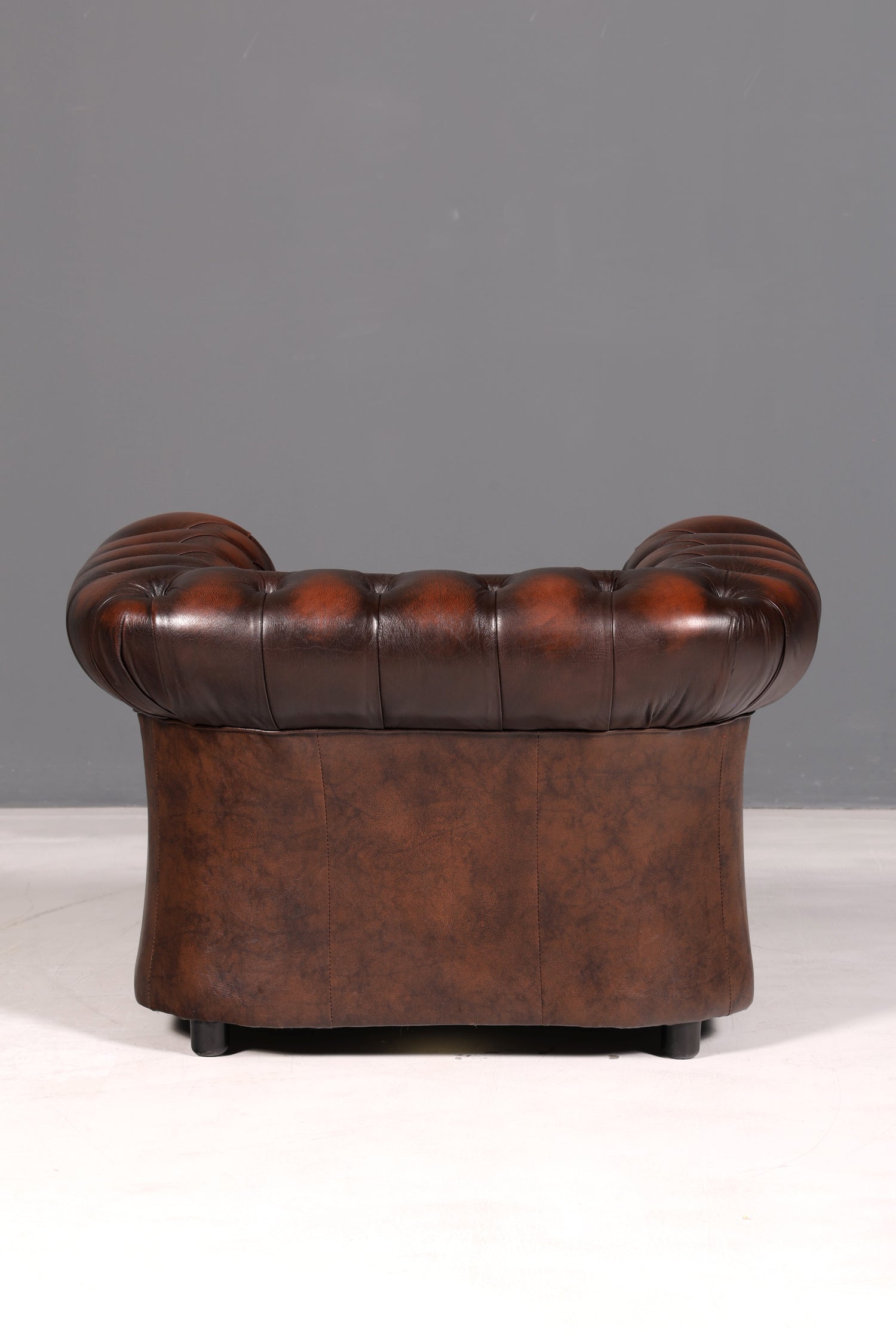 Elegante originele Centurion Chesterfield-fauteuil Engelse armleunfauteuil herenfauteuil leren fauteuil Engeland