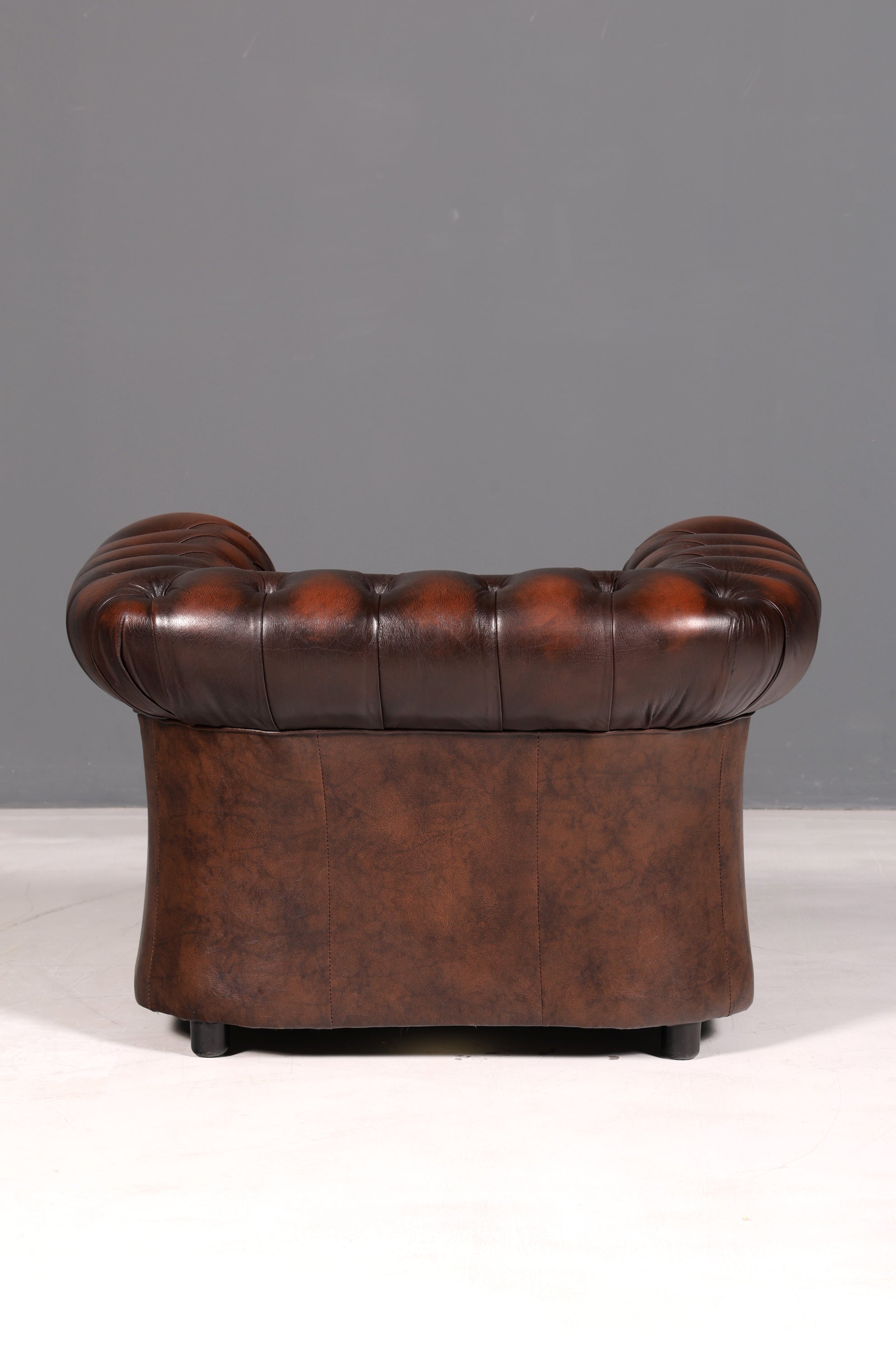Elegante originele Centurion Chesterfield-fauteuil Engelse armleunfauteuil herenfauteuil leren fauteuil Engeland