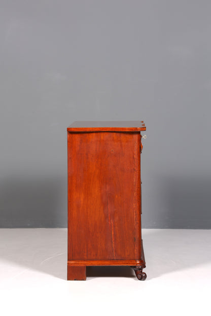 Stilvolle Louis Philippe Kommode Nussbaum Biedermeier Schubladenkommode um 1890