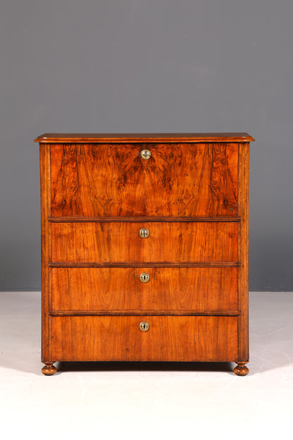 G107 Finish cm Wunderschöner Gründerzeit Sekretär Vertiko Highboard Louis Philippe Kommode um 1880