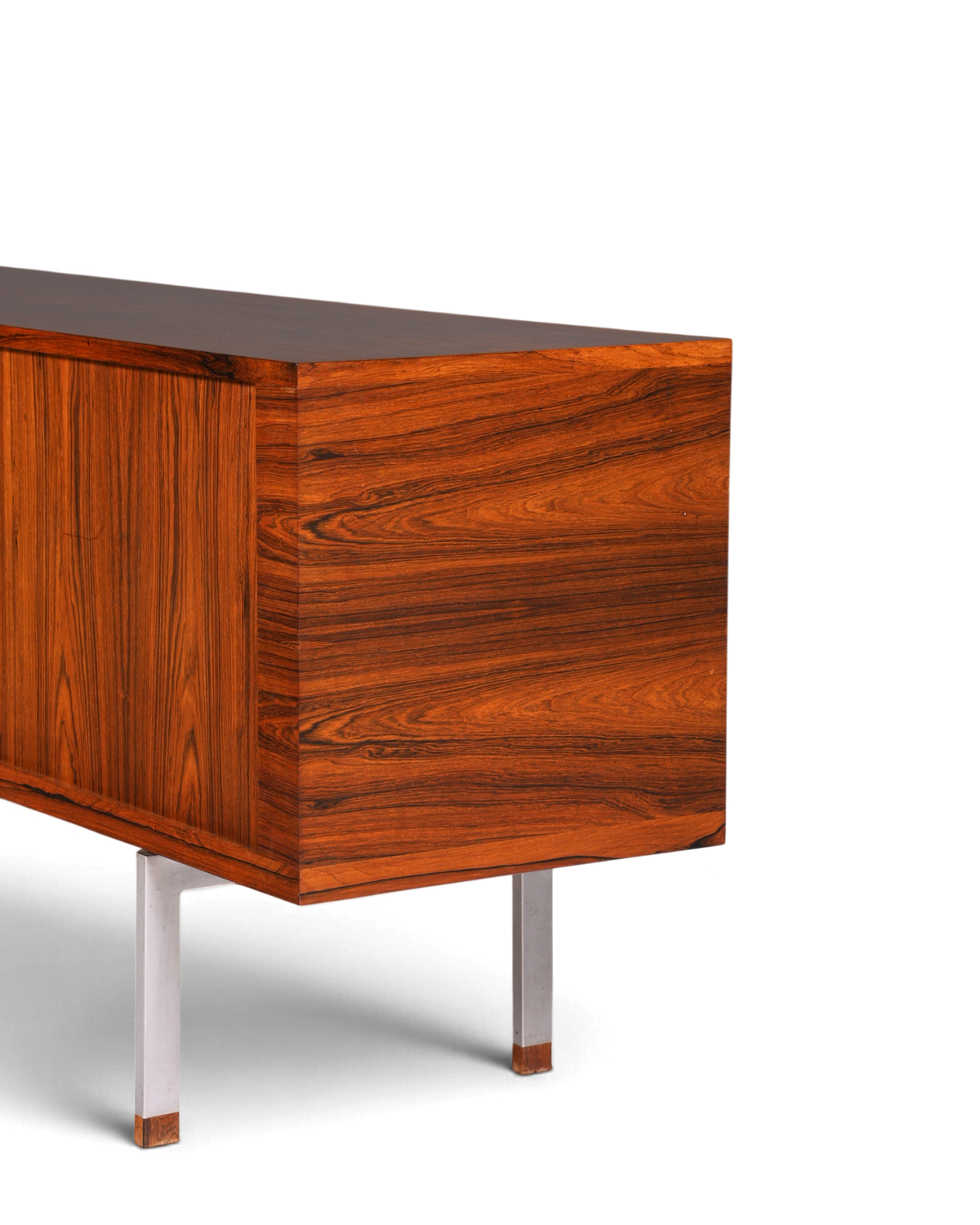 Beeindruckendes Original Hans J. Wegner für RY Møbler Modell RY 25 Sideboard Palisander Holz TV Kommode Vintage Schiebetür Schrank 2 von 2