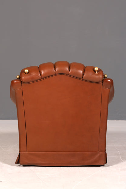 Stilvoller Original Chesterfield Sessel Englischer Armlehnsessel Englisch Herrensessel 1 von 2