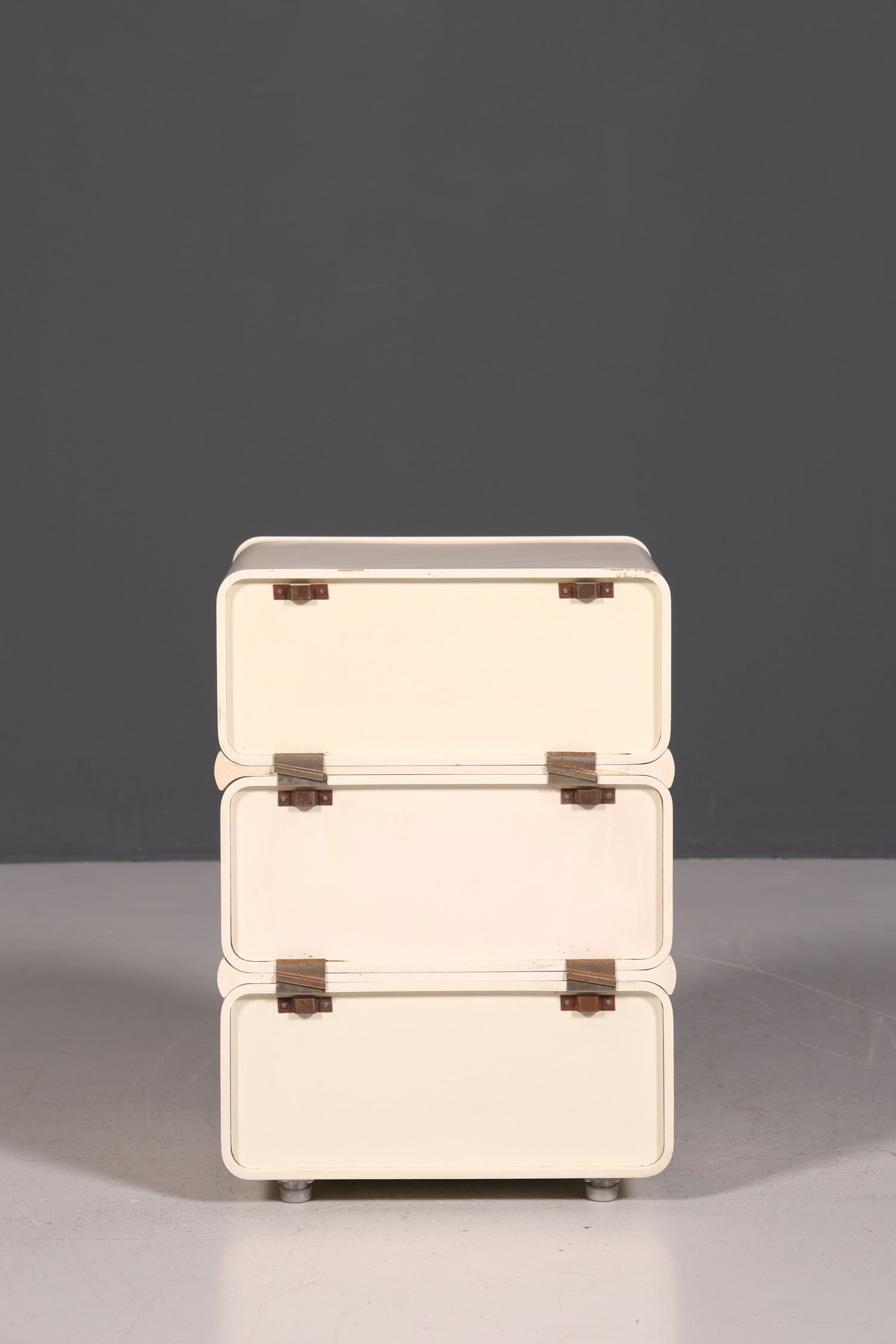 Rare Mid-Century Chest of Drawers, Space Age Modular Nightstand Design, French Vintage Chest of Drawers, 1 of 5