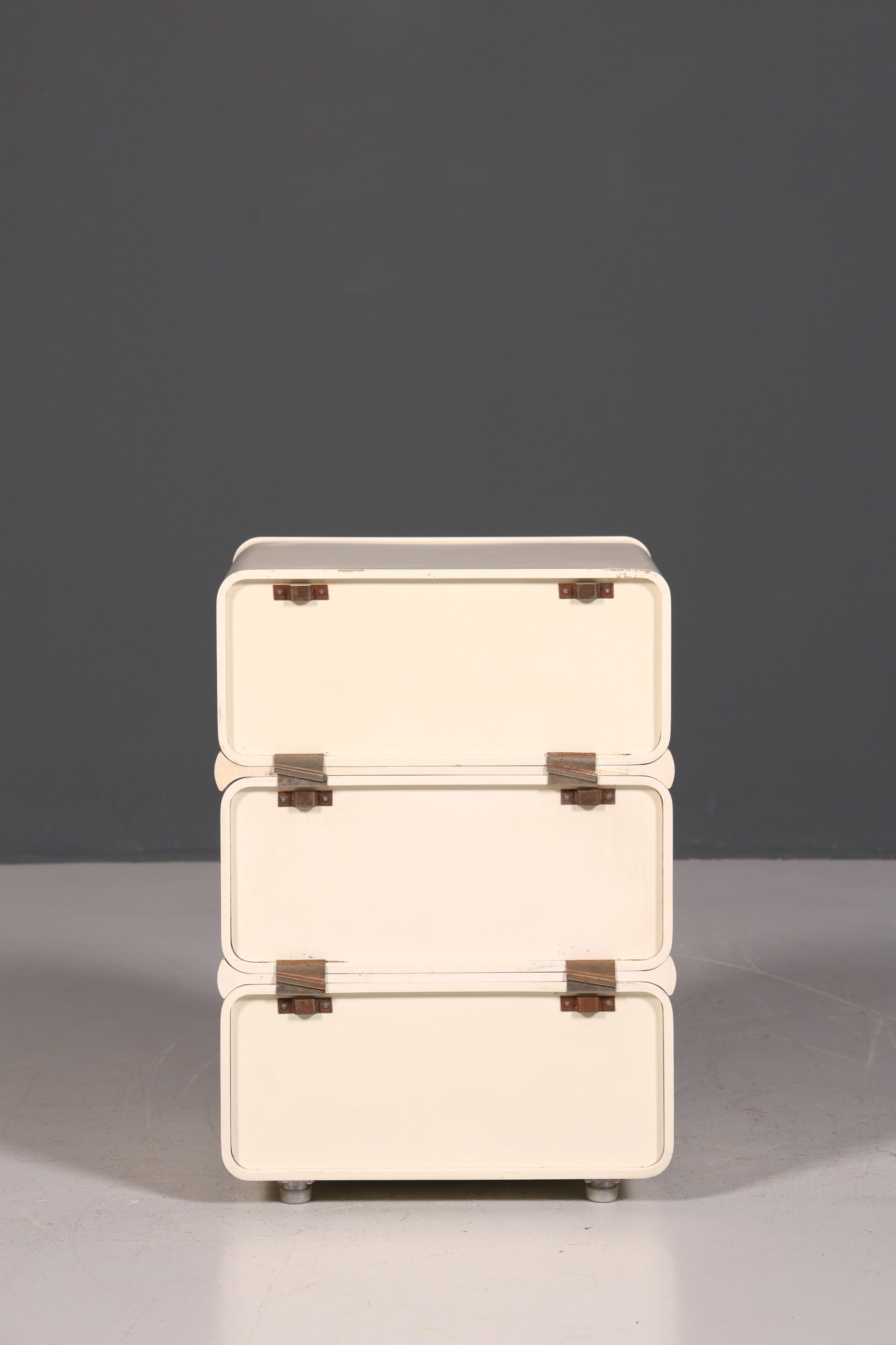 Rare Mid-Century Chest of Drawers, Space Age Modular Nightstand Design, French Vintage Chest of Drawers, 1 of 5