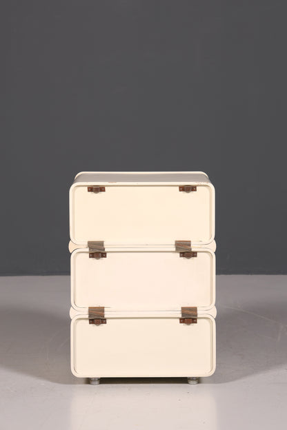 Rare Mid-Century Chest of Drawers, Space Age Modular Nightstand Design, French Vintage Chest of Drawers, 1 of 5