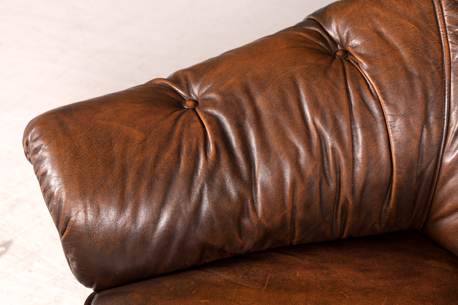 Wunderschöner Original Chesterfield Ledersessel Echt Leder Englisch Herrensessel Vintage