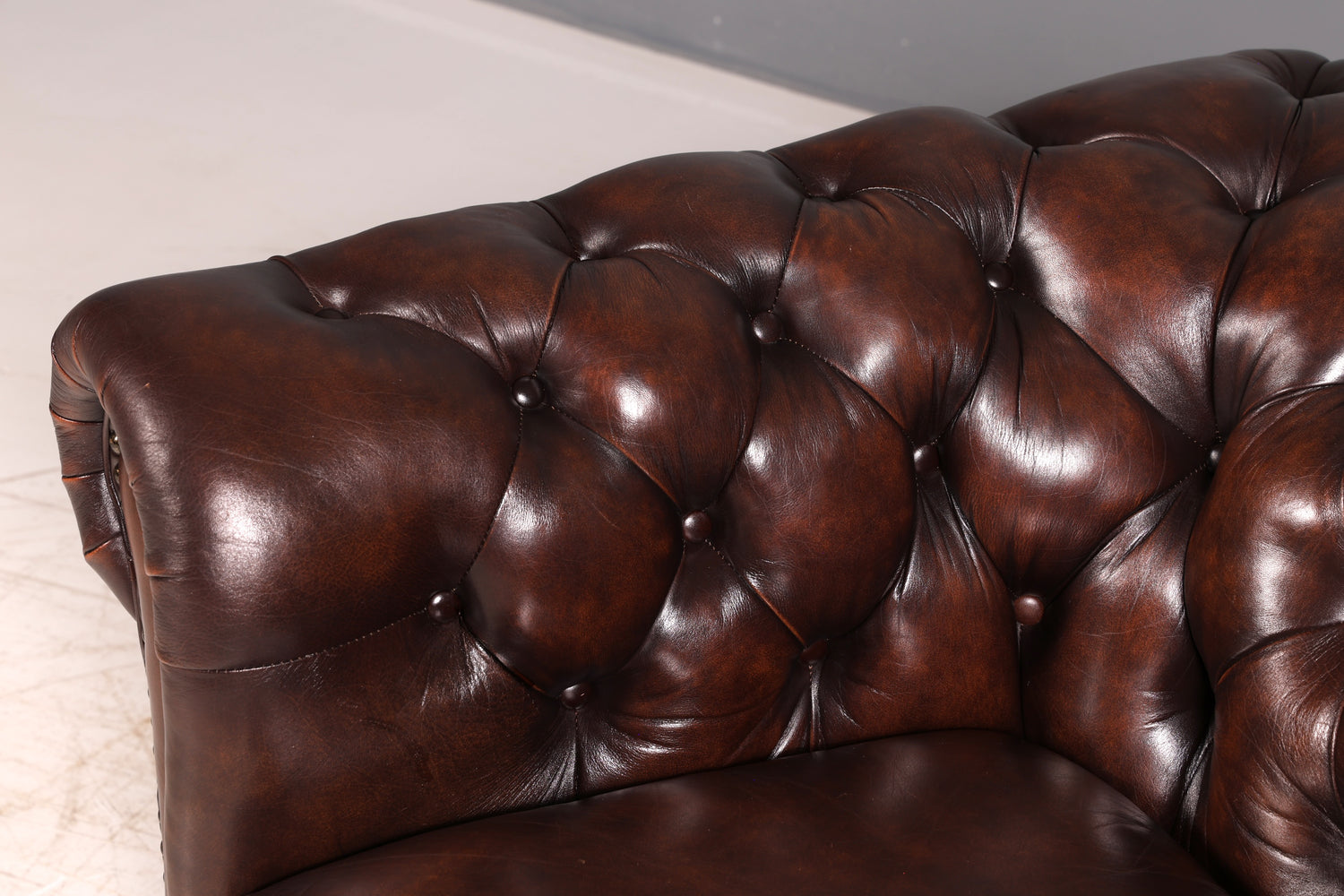 Edler Original Chesterfield Sessel Englischer Armlehnsessel Herrensessel Ledersessel England