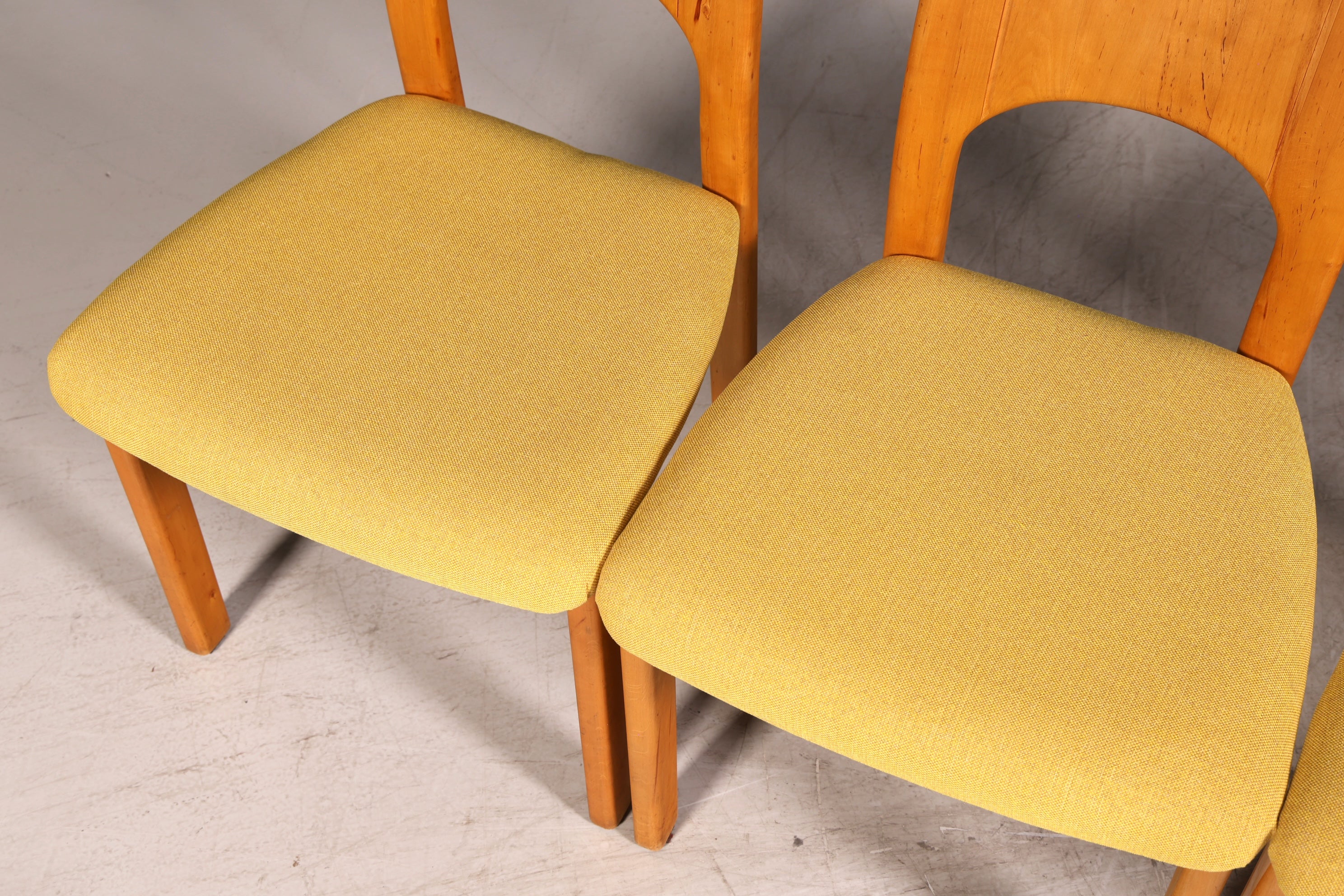 6x Schlichte Mid Century Stühle Retro Stuhlset von Holstebro Møbelfabrik Danish Design Küchenstühle Esszimmer Stühle
