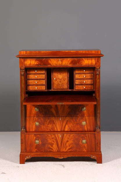 Wunderschöner Original Biedermeier Sekretär Englisch Kommode Antik Bürokommode