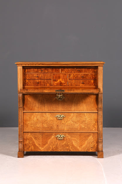 Stilvoller Gründerzeit Sekretär Kommode Jugendstil Schubladenkommode Antik Vertiko