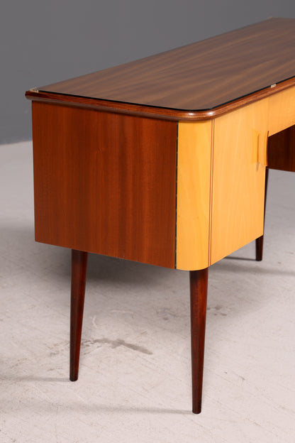 Wunderschöner Mid Century Schreibtisch Bürotisch Vintage Office Table Holz 60s