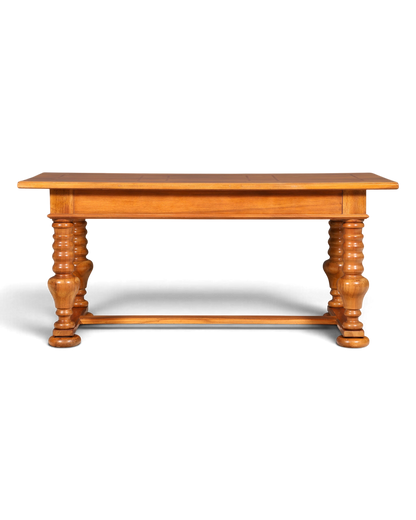 Hauptstadt Möblerei Esstisch aus massivem Holz mit gedrechselten Beinen und klassischem Design