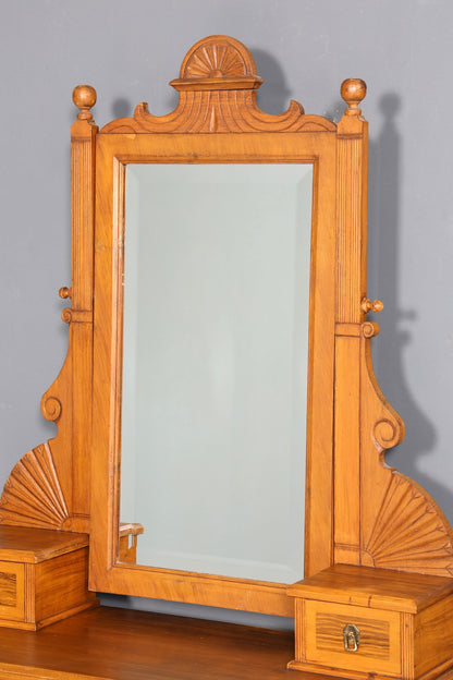 F872 Finish Traumhafte Jugendstil Kommode Antik Sideboard mit Spiegel Flurkommode Frisierkommode