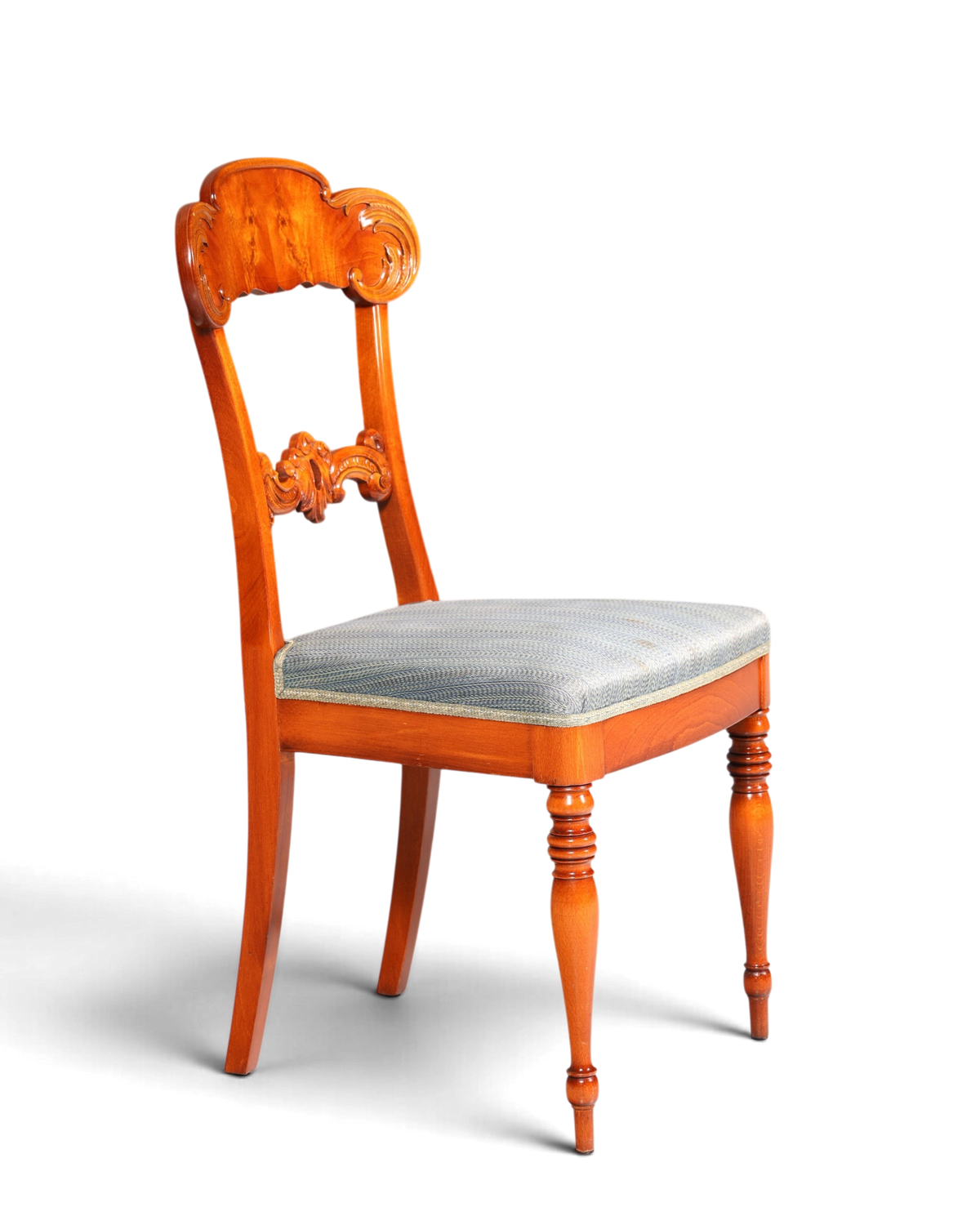 Traumhafter Stuhl im Biedermeier Stil echt Holz Sekretär Stuhl Antik Stil Esszimmer Stuhl 2 von 2