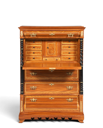 Traumhafter Gründerzeit Sekretär Vertiko Highboard Louis Philippe Kommode um 1880