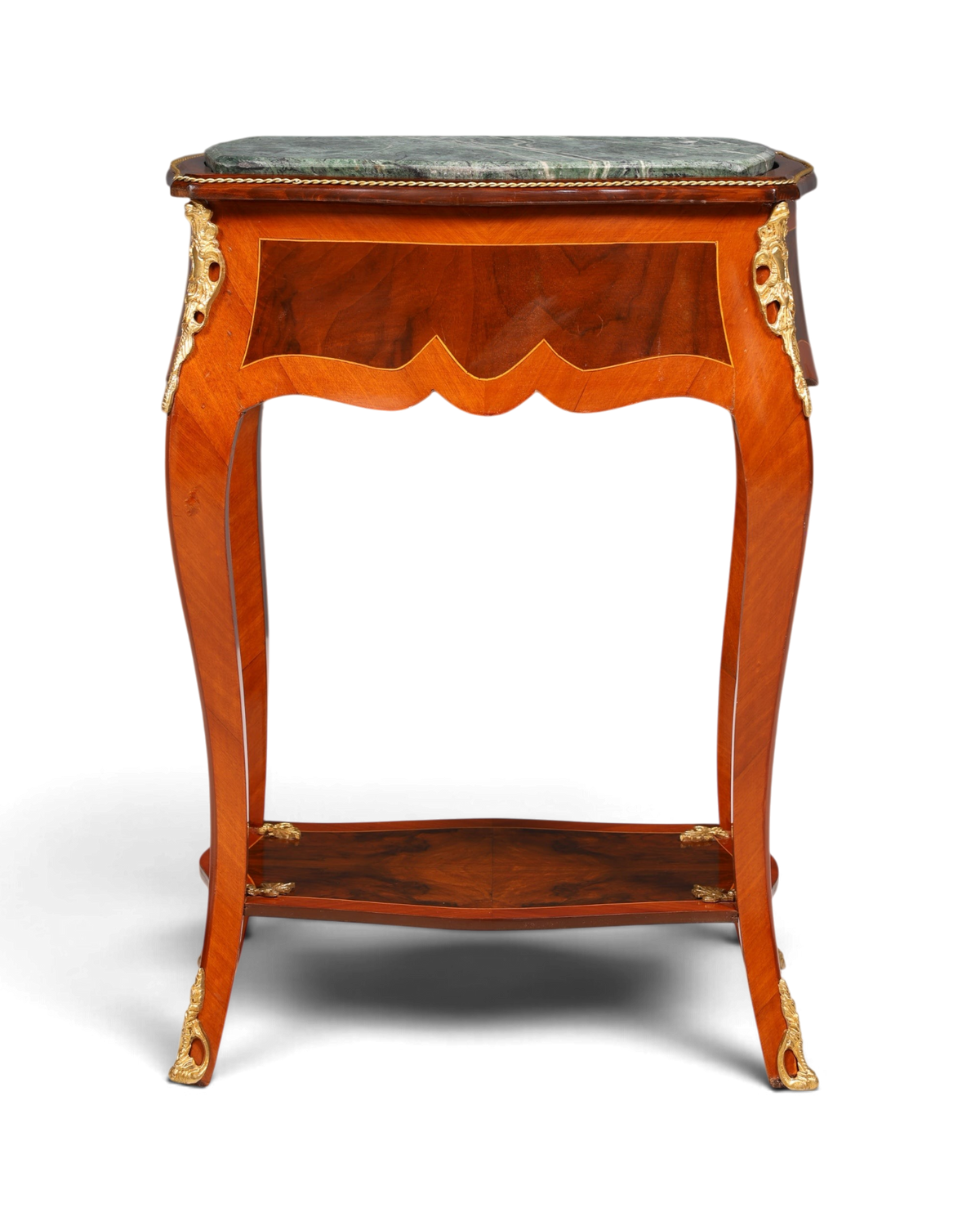 Dreamy Louis XV side table, Baroque style, marble console table, chest of drawers, telephone table