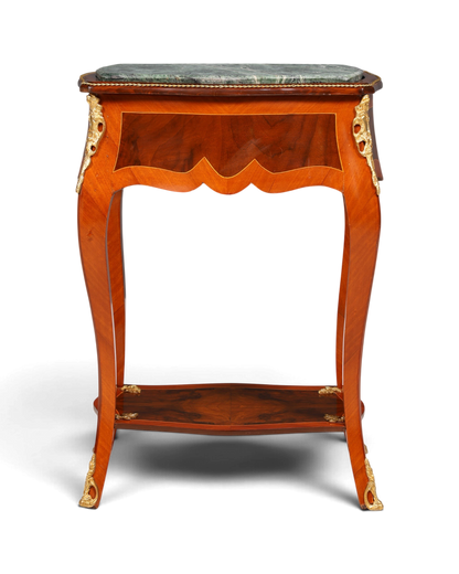 Dreamy Louis XV side table, Baroque style, marble console table, chest of drawers, telephone table