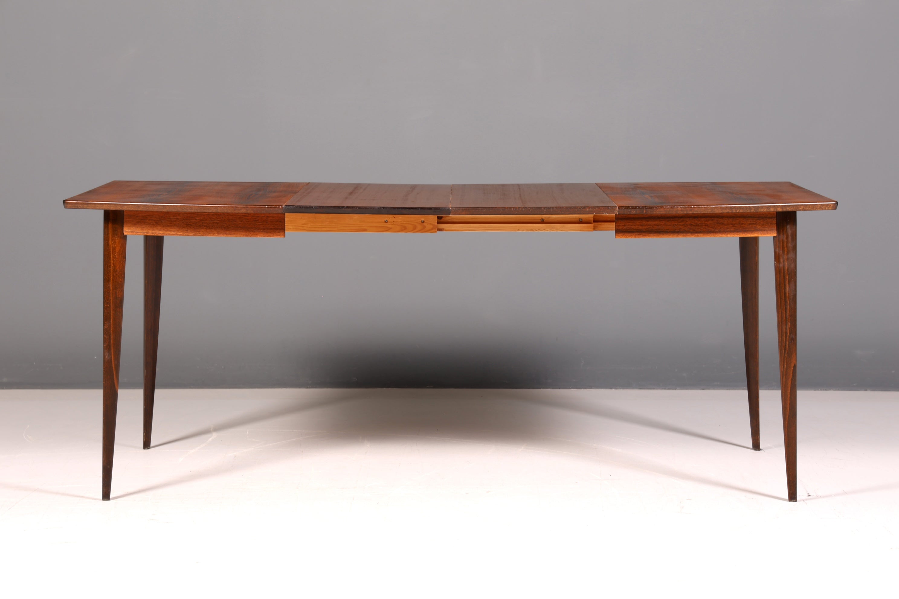 Schlichter Mid Century Esstisch Ausziehbar Palisander Vintage Tisch Retro Küchentisch 60s