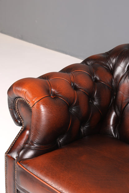 Wunderschöne Original Chesterfield Centurion 2-Sitzer Couch Englisches echt Leder Sofa UK