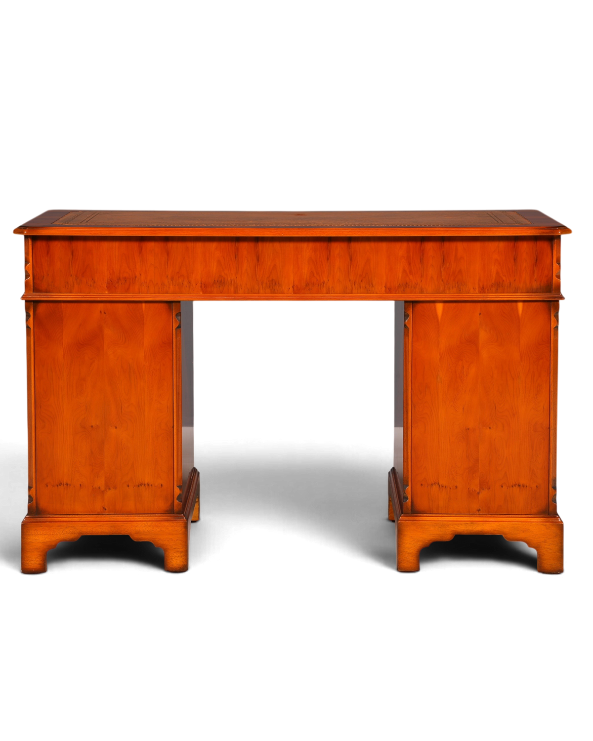 G616 Finish cm Wunderschöner Englischer Schreibtisch Englisch Eibe Desk Leder Auflage Antik Stil Bürotisch Office Desk (Kopie)