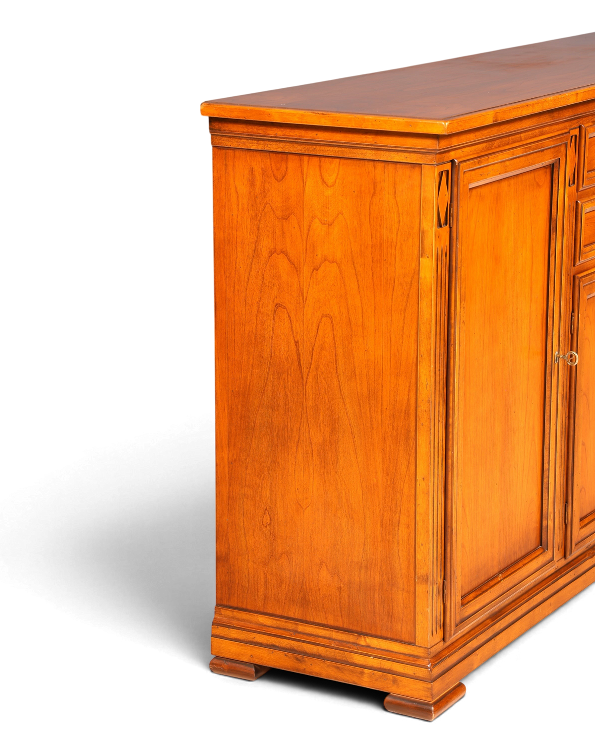 Hauptstadt Möblerei Selva Villa Borghese Sideboard aus massivem Holz im antiken italienischen Stil mit warmer Maserung