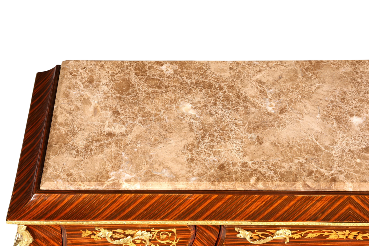 Traumhafte Barock Stil Konsolen Tisch Marmor Antik Stil Intarsien Konsole