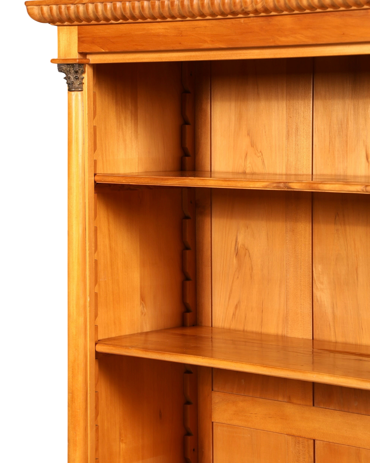 Traumhaftes Regal im Biedermeier Stil Antik Bücherregal Weichholz Buchablage