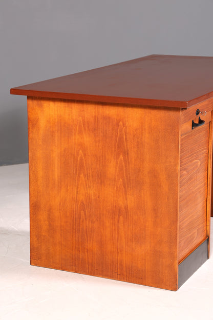 Wunderschöner Bauhaus Rollladen Schreibtisch Mid Century echt Holz Bürotisch Office Table