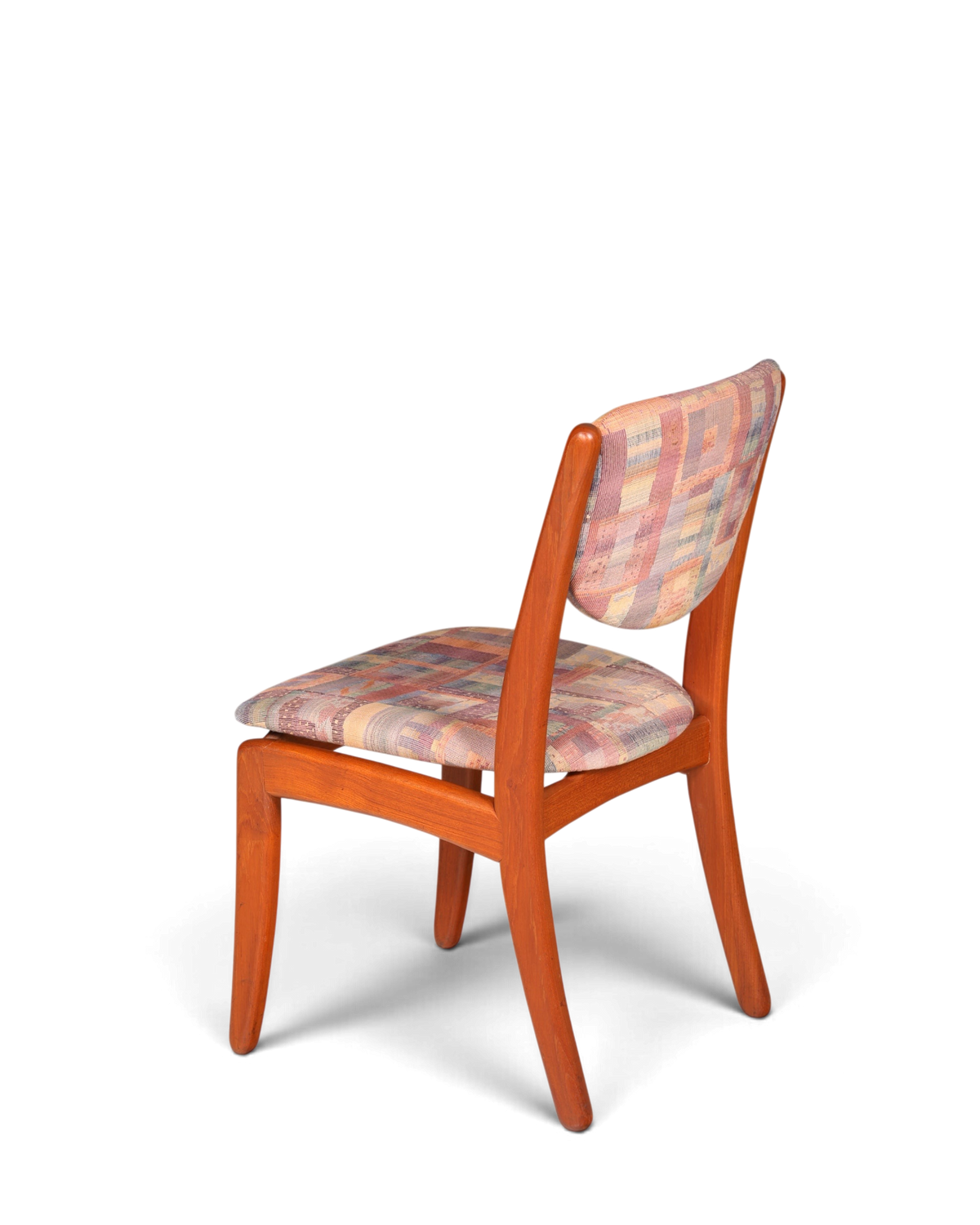 Schlichter Mid Century Stuhl Retro Esszimmer Stuhl Danish Design Küchenstuhl Teak Holz Sekretär Stuhl 1 von 2