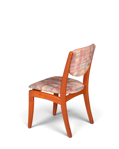 Schlichter Mid Century Stuhl Retro Esszimmer Stuhl Danish Design Küchenstuhl Teak Holz Sekretär Stuhl 1 von 2
