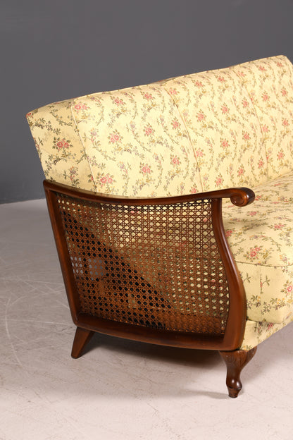 G282 Finish Wunderschönes Chippendale Sofa Antik Barock Stil Wiener Geflecht Couch 3-Sitzer Canapé (Kopie)