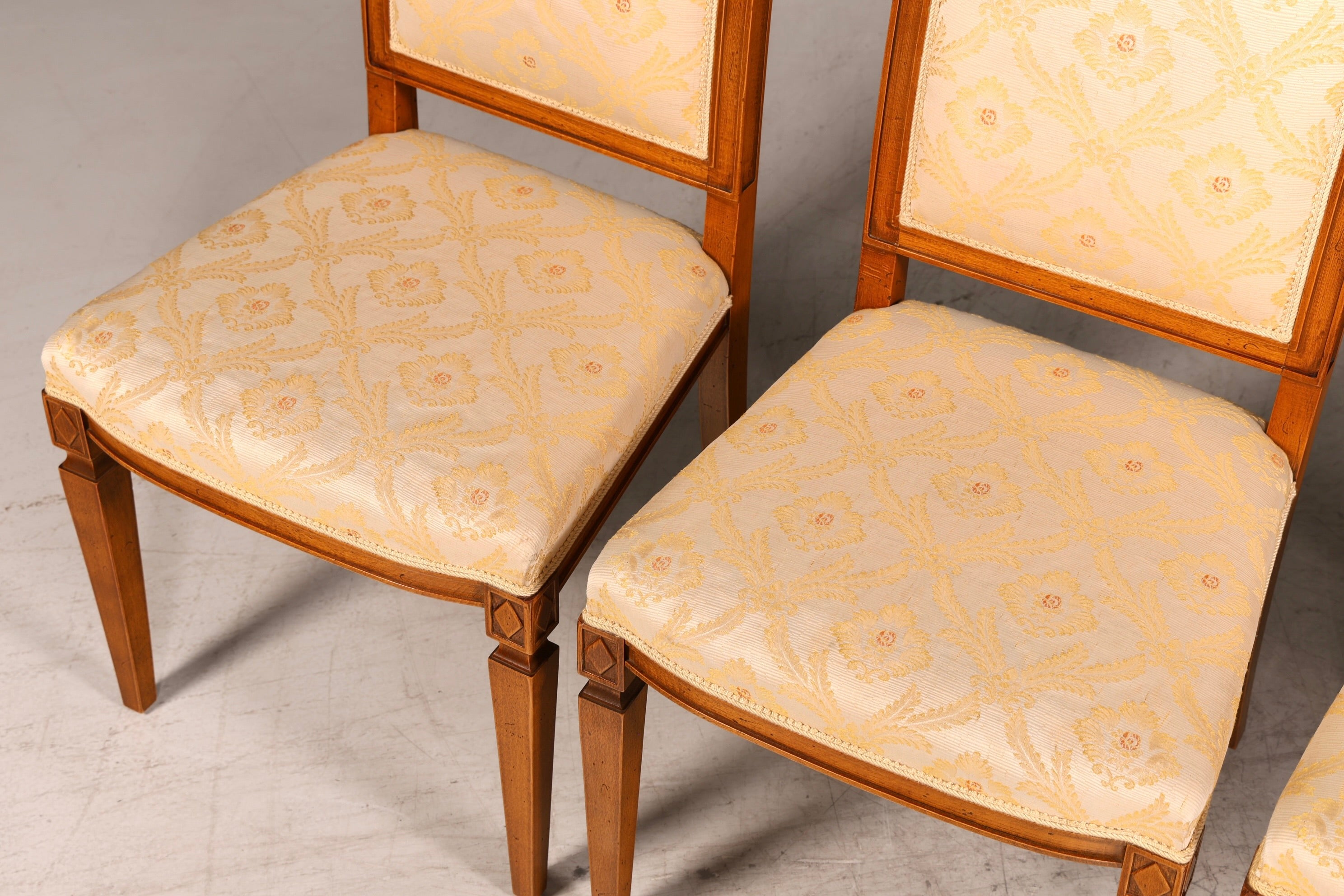 G674 Finish cm SELVA 6x Edle Englische Stühle Englisch Dining Chairs Antik 60er Jahre Regency Küchenstühle Stuhlset (Kopie 2)
