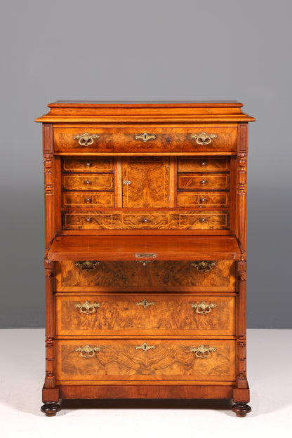 Wunderschöner Gründerzeit Sekretär Vertiko Highboard Louis Philippe Kommode um 1880