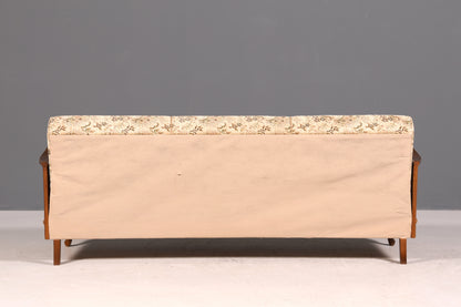 Wunderschöne Chippendale Couch Sofa 3-Sitzer Gästebett Polstersofa Antik Stil Wiener Geflecht Schlafsofa Wohnzimmer Lounge