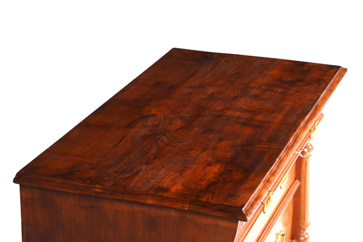 Wunderschöne Gründerzeit Kommode Louis Philippe Nussbaum Schubladen Kommode Sideboard um 1880
