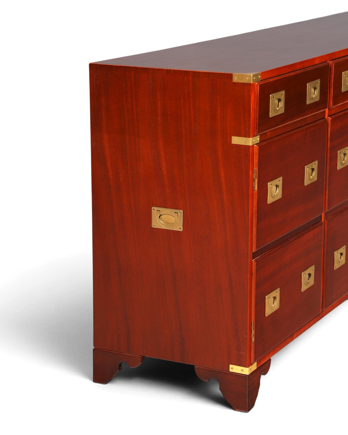 Traumhaftes XXL Maritim Sideboard Englische Schiffs Kommode Englisch Antik Schrank Military Chest