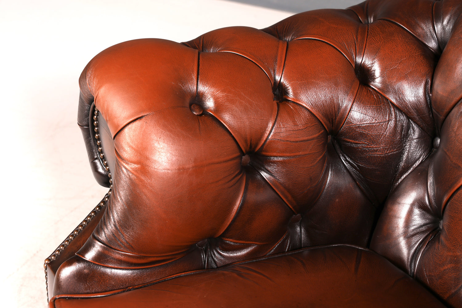 Edler Original Chesterfield Centurion Sessel Echt Leder Englischer Armlehnsessel Herrensessel UK Antik Vintage