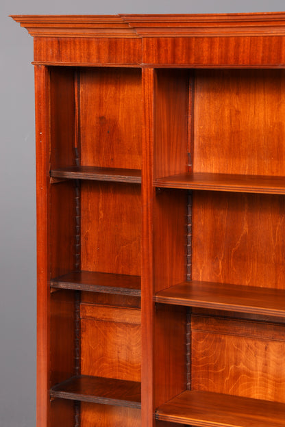 Prachtige XXL Engelse boekenkast Antieke kast Staande boekenkast Bookshelf boekopslag echt hout