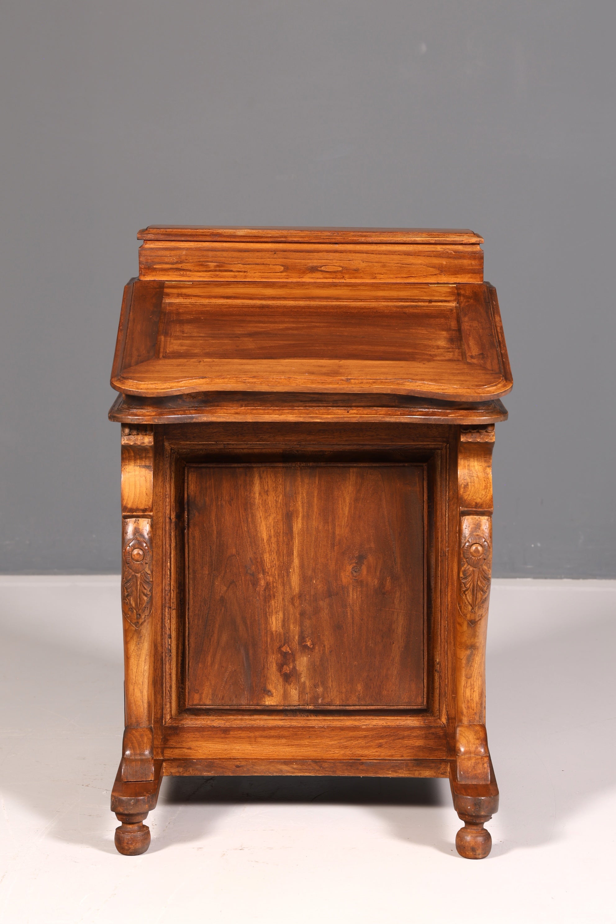 Prachtig Engels Davenport-bureau, secretaire en schrijfcommode in victoriaanse stijl, antiek en vintage