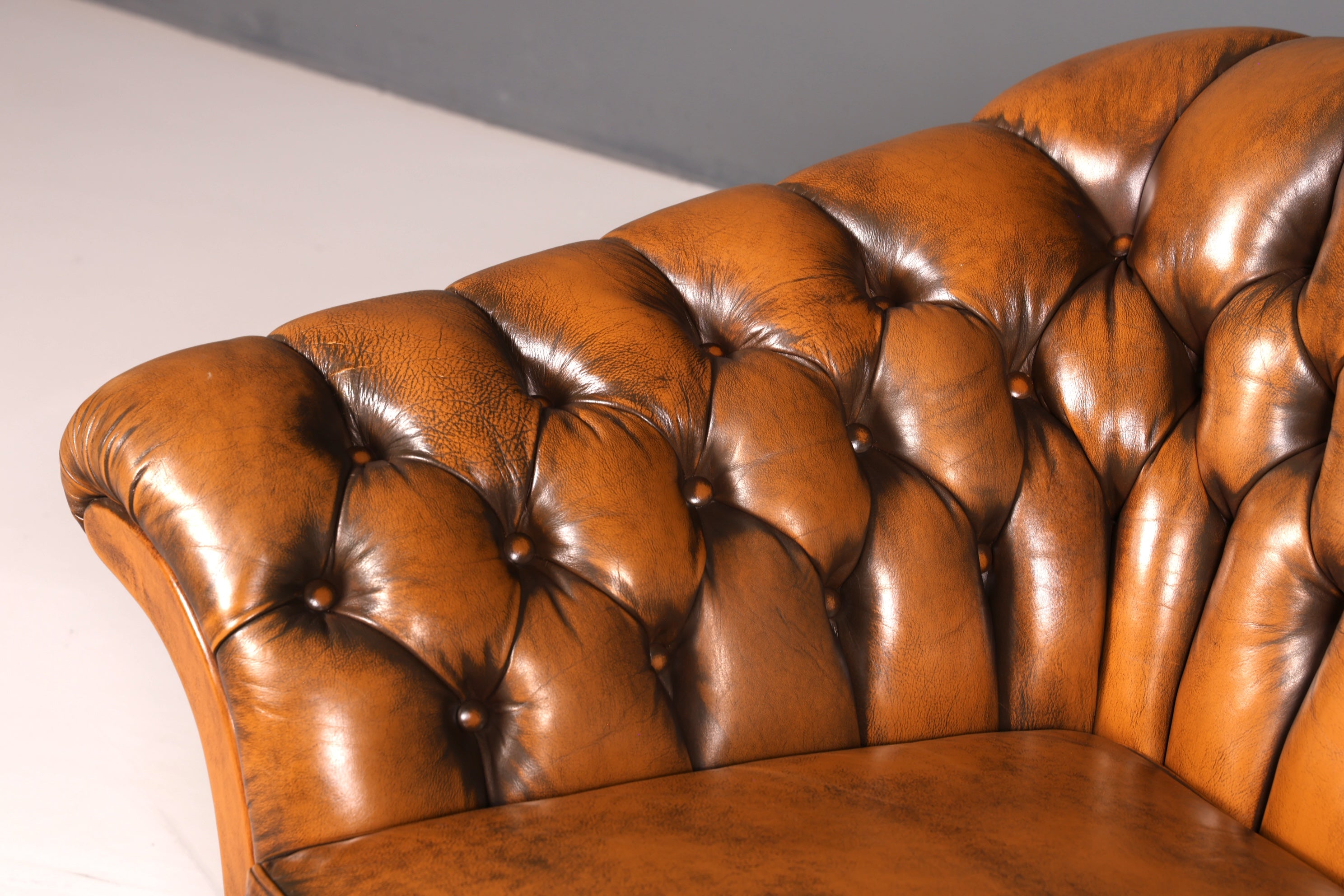 G151 Finish cm Wunderschönes Original Chesterfield Sofa 3- Sitzer echt Leder Oxblood Couch Englisch (Kopie)