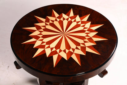 Beautiful Art Deco-style coffee table, antique-style luxury side table, living room accent table