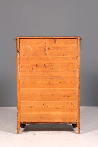 Wunderschöne Gründerzeit Kommode Jugendstil Vertiko Schubladenkommode Antik Wäschekommode Schrank Vintage