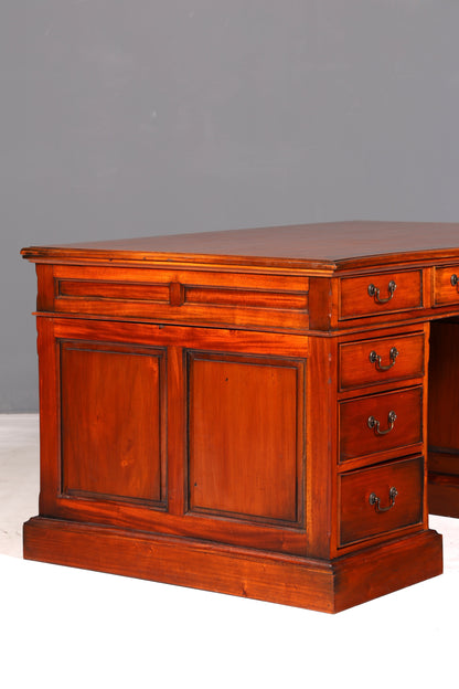 Prachtig Engels mahoniehouten bureau Kantoortafel Antiek kantoor bureau Partnerdesk Bureau