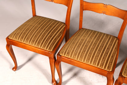 G367 Finish 6x Wunderschöne Chippendale Stühle Barock Stil Stuhlset Polsterstuhl Set Küchenstühle Esszimmer Stühle (Kopie)