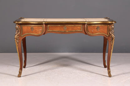 G078 Finish - Louis XV Barock Schreibtisch usw. Messing Zarge, Preis muss ich noch recherchieren