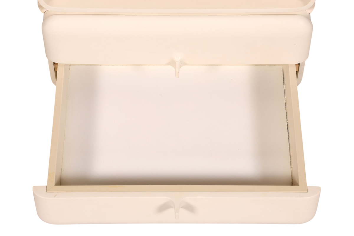Seltene Mid Century Kommode Space Age Module Nachttisch Design Frankreich Vintage Schubladenkommode 1 von 5