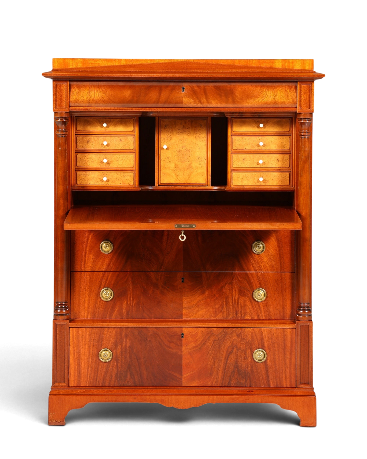 Stilvoller Sekretär im Biedermeier Stil Englisch Kommode Antik Bürokommode
