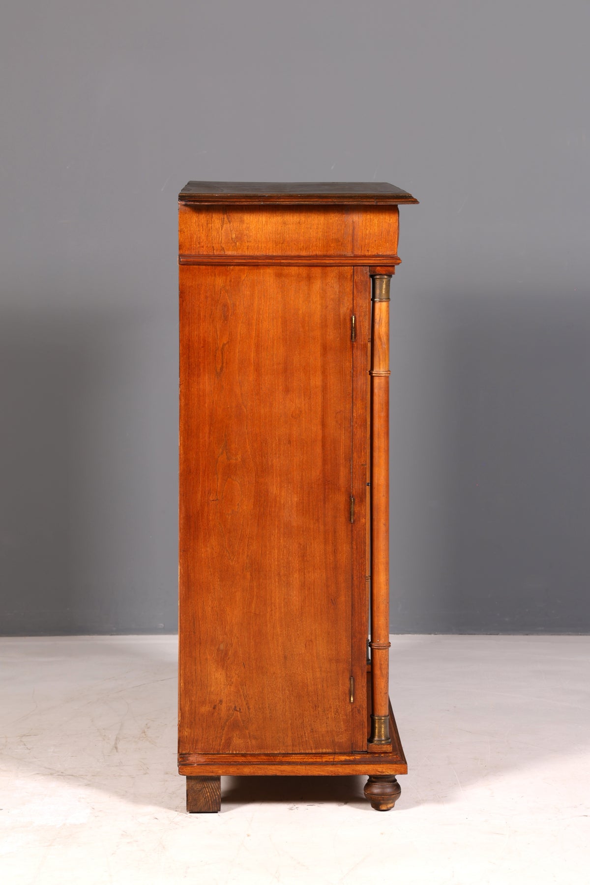 Prachtige art-nouveau-vertikokast, antieke kabinetkast, ladekast, rond 1900, massief hout